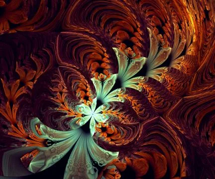Computer generated fractal artwork Stock Illustration