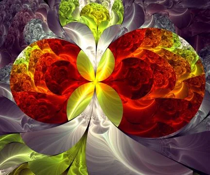 Computer generated fractal artwork Illustrazione stock