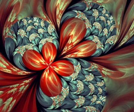 Computer generated fractal artwork Stock Illustration