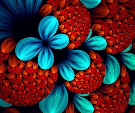 Computer generated fractal artwork Stock Illustration