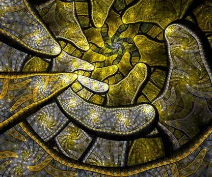 Computer generated fractal artwork Illustrazione stock