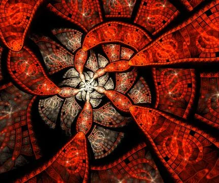 Computer generated fractal artwork Stock Illustration