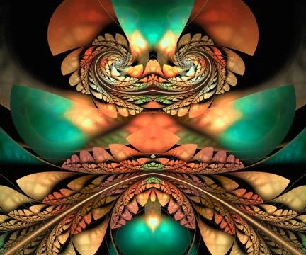 Computer generated fractal artwork Stock Illustration