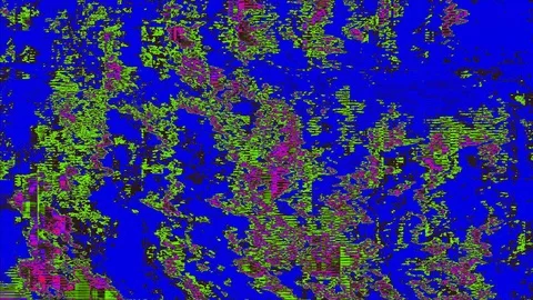 Computer generated futuristic footage, iridescent damaged system concept. Video stock 121423377