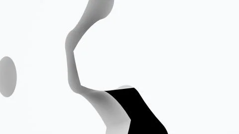 Computer generated the gears are turning slowly on simple background. 3d Stock Illustration