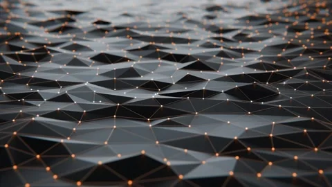 Computer generated geometric pattern with lines and dots Stock Footage 277102286