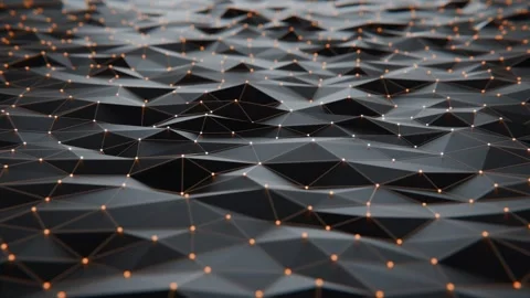 A computer generated geometric pattern with lines and dots Stock Footage 277186525