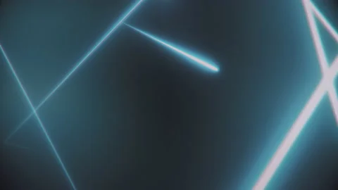 Computer generated geometric tunnel of neon triangles on a black background Stock Footage 137548087