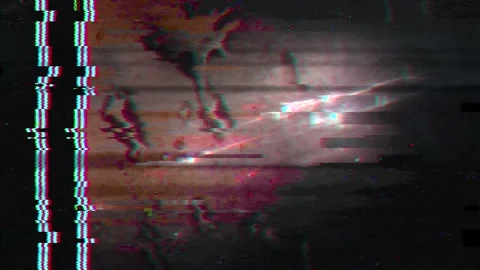 Computer generated glitch texture with noise, interference and system failure Stock Footage 333014161