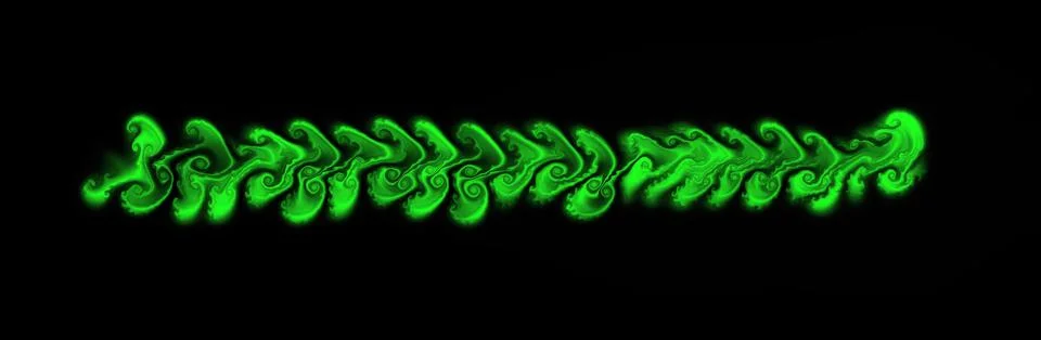 Computer generated green artificial fluid paint splash texture Stock Illustration