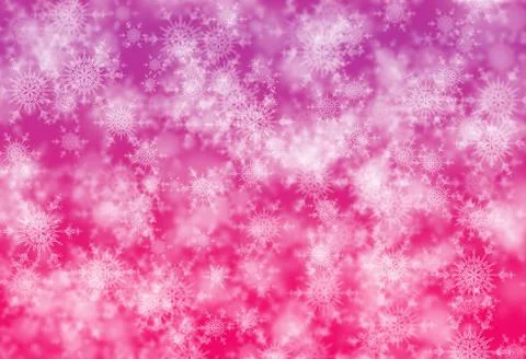 Computer generated high resolution image of red snowflakes abstract background Foto stock