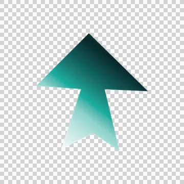 Computer generated image of arrow sign Illustrazione stock