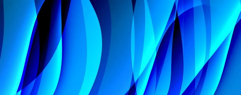 Computer generated image with blue, black, and abstract pattern Stock-Illustration