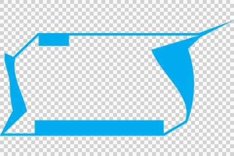 Computer generated image of blue shape Stock Photos