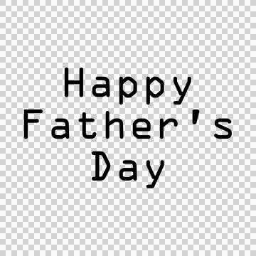 Computer generated image of bold Happy Fathers day message Stock Photos