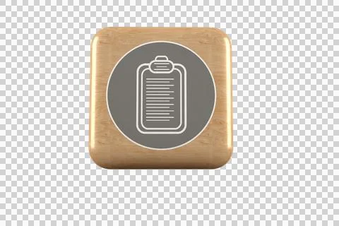 Computer generated image of clipboard icon Stock Photos