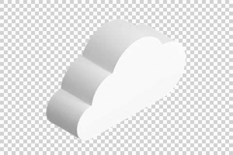 Computer generated image of cloud Illustrazione stock