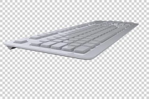 Computer generated image of computer keyboard 库存插图