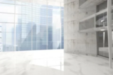 Computer generated image of empty hall Ilustración de archivo