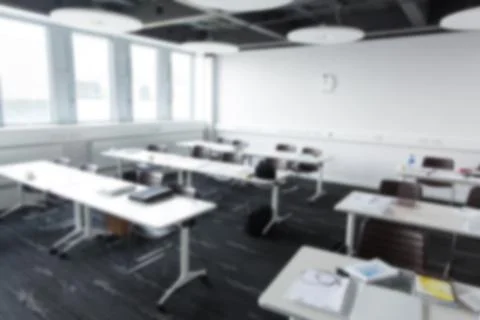 Computer generated image of empty modern office Stock Illustration