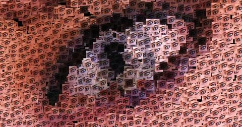 Computer generated image of female eyes Computer generated image of female... Stock Photos