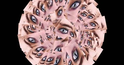 Computer generated image of female eyes Computer generated image of female... Stock Photos