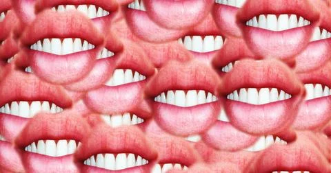 Computer generated image of female lips Computer generated image of female... Stock-Fotos