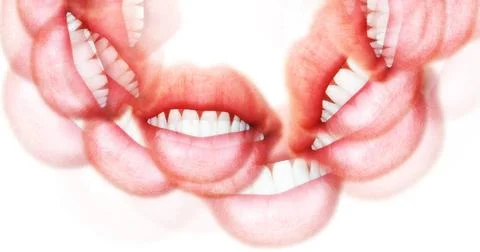 Computer generated image of female lips Computer generated image of female... Stock-Fotos