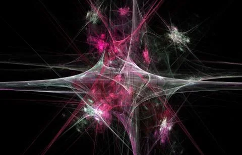 A computer generated image of fractal lines Stock Illustration