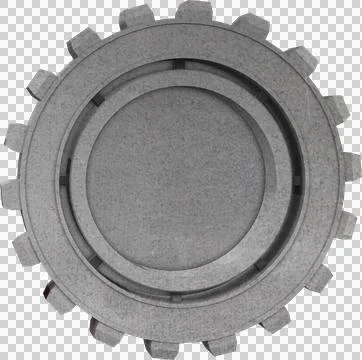 Computer generated image of gray gear Stock Illustration