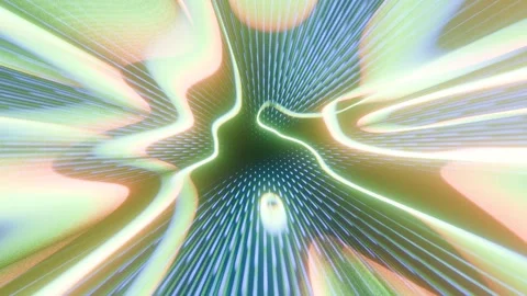 A computer generated image of a green and blue light Video stock 310787245