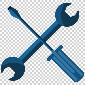 Computer generated image of hand tools Illustrazione stock