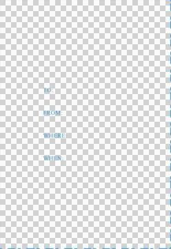 Computer generated image of invitation card with blue color text Illustrazione stock