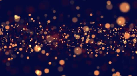 Computer generated image of many glowing particles Stock Illustration