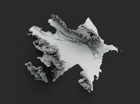 A computer generated image of a map of china on a black background Stock Illustration