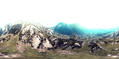 A computer generated image of a mountain range Stock Footage 267664322