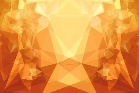 Computer generated image of orange abstract patterns Stock Illustration
