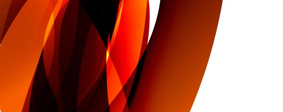 A computer generated image of a red and orange swirl on a white background Stock Illustration