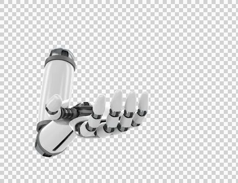 Computer generated image of robot arm Stock Photos