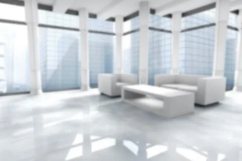 Computer generated image of sofa and table Stock Illustration