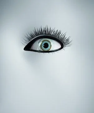 Computer generated image of a stylized eye. Stock Illustration