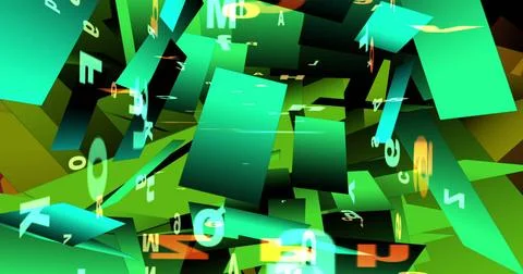 Computer generated image of swirling sheets Computer generated image of sw... Stock-Fotos