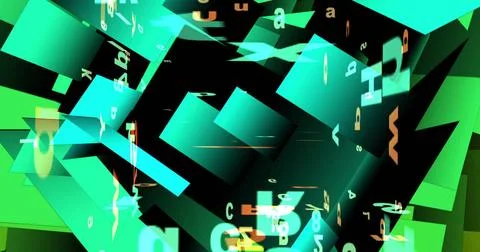 Computer generated image of swirling sheets Computer generated image of sw... Stock-Fotos