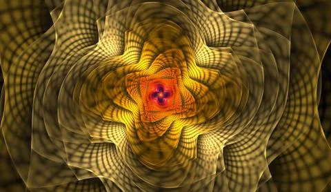 Computer-generated image technology style design reminiscent of a futuristic Stock-Illustration