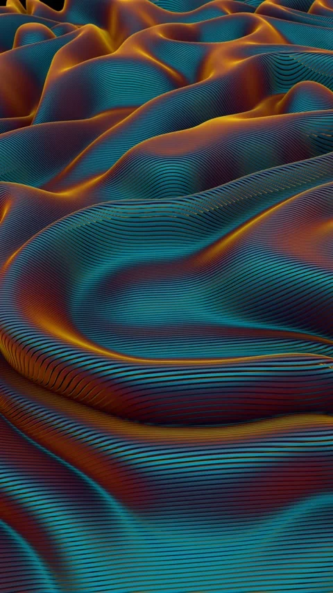 A computer generated image of a wave Stock Footage 309984298