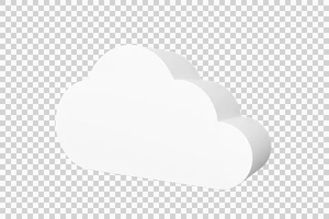 Computer generated image of white cloud Stock Illustration