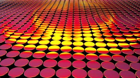 Computer generated iridescent cylinders. 3d rendering of abstract background Stock Illustration