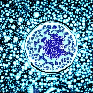 Computer generated multiple virus bacteria floating in a cellular environment Stockillustratie