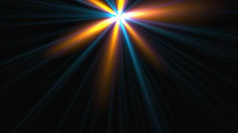 Computer generated shiny star with rotating beams of light. 3d rendering of 스톡 일러스트