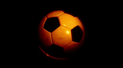 Computer generated soccer ball spining Stock Footage 39037600